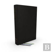 Net Bible, Thinline Large Print, Genuine Leather, Black, Comfort Print