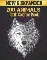 New 200 Animals Coloring Book Adult