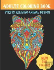 New And Expanded Adults Coloring Book Stress Reliving Animal Design