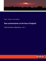 New Commentaries On The Laws Of England