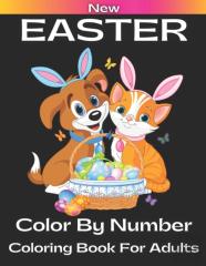 New Easter Color By Number Coloring Book For Adults