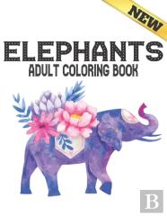 New Elephants Adult Coloring Book