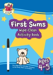 New First Sums Wipe-Clean Activity Book For Ages 4-5 (With Pen)