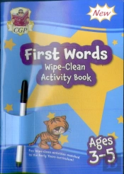 New First Words Wipe-Clean Activity Book For Ages 3-5 (With Pen)