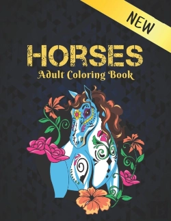 Bertrand.pt - New Horses Adult Coloring Book