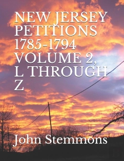Bertrand.pt - New Jersey Petitions 1785-1794  Volume 2, L Through Z