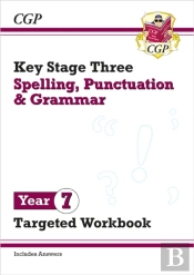 New Ks3 Year 7 Spelling, Punctuation And Grammar Targeted Workbook (With Answers)