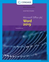 New Perspectives Microsoftaâ®Office 365 & Wordaâ® 2019 Comprehensive