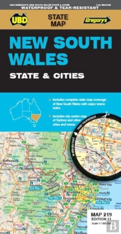 Bertrand.pt - New South Wales State & Cities Map 219 11th Ed Waterproof