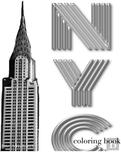 Bertrand.pt - New York City Chrysler Building Coloring Sketch  Book