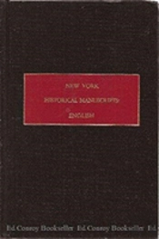 New York Historical Manuscripts