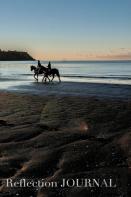 New Zealand Beach Reflection   Blank Page Journal