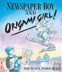 Newspaper Boy And Origami Girl