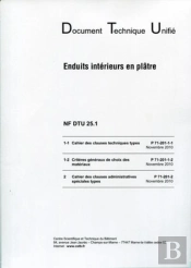 Nf Dtu 25.1 Enduits Interieurs En Platre