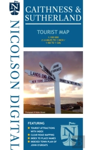 Nicolson Tourist Map Caithness & Sutherland