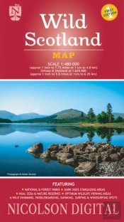 Nicolson Wild Scotland Tourist Map