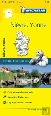 Nievre, Yonne, France Local Map 319