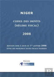 Niger ; Régime Fiscal ; Code Des Impôts (Édition 2008)