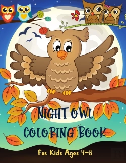 Bertrand.pt - Night Owl Coloring Book For Kids Ages 4-8