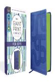 Nirv, Giant Print Compact Bible For Boys, Leathersoft, Blue, Comfort Print