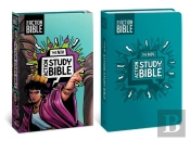 Niv Action Study Bible, Leathersoft, Aqua, Full Color