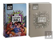 Niv Action Study Bible, Leathersoft, Gray, Full Color