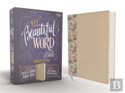 Bertrand.pt - Niv, Beautiful Word Bible, Updated Edition, Peel/Stick Bible Tabs, Leathersoft Over Board, Gold/Floral, Red Letter, Comfort Print