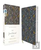 Niv, Journal The Word Bible (Perfect For Note-Taking), Double-Column, Cloth Over Board, Navy Floral, Red Letter, Comfort Print