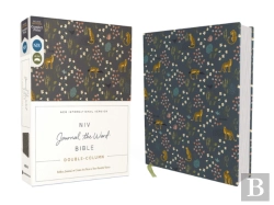 Bertrand.pt - Niv, Journal The Word Bible (Perfect For Note-Taking), Double-Column, Cloth Over Board, Navy Floral, Red Letter, Comfort Print