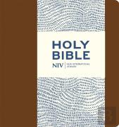 Niv Journalling Brown Imitation Leather Bible With Clasp