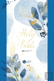 Niv Larger Print Blue Soft-Tone Bible With Zip