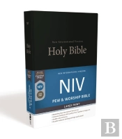 Niv, Pew And Worship Bible, Large Print, Hardcover, Black
