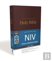 Niv, Pew And Worship Bible, Large Print, Hardcover, Burgundy