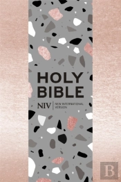 Niv Pocket Rose Gold Terrazzo Soft-Tone Bible With Zip