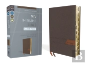 Niv, Thinline Bible, Large Print, Cloth Flexcover, Gray, Red Letter, Thumb Indexed, Comfort Print