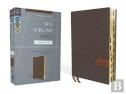Bertrand.pt - Niv, Thinline Bible, Large Print, Cloth Flexcover, Gray, Red Letter, Thumb Indexed, Comfort Print