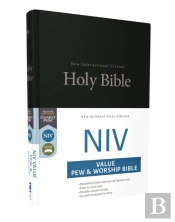 Niv, Value Pew And Worship Bible, Hardcover, Black