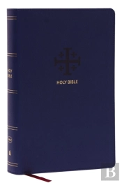 Nkjv, End-Of-Verse Reference Bible, Personal Size Large Print, Leathersoft, Blue, Red Letter, Comfort Print