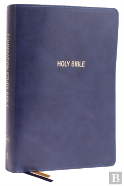 Bertrand.pt - Nkjv, Foundation Study Bible, Large Print, Leathersoft, Blue, Red Letter, Comfort Print