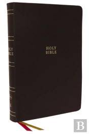 Nkjv Holy Bible, Super Giant Print Reference Bible, Brown Bonded Leather, 43,000 Cross References, Red Letter, Comfort Print: New King James Version