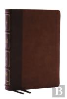 Nkjv, Large Print Thinline Reference Bible, Blue Letter, Maclaren Series, Leathersoft, Brown, Thumb Indexed, Comfort Print
