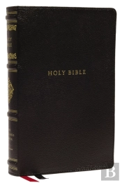 Nkjv, Personal Size Reference Bible, Sovereign Collection, Genuine Leather, Black, Red Letter, Thumb Indexed, Comfort Print