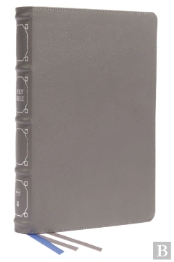 Bertrand.pt - Nkjv, Reference Bible, Classic Verse-By-Verse, Center-Column, Genuine Leather, Gray, Red Letter, Thumb Indexed, Comfort Print