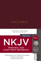 Nkjv, Reference Bible, Personal Size Giant Print, Hardcover, Burgundy, Red Letter Edition, Comfort Print