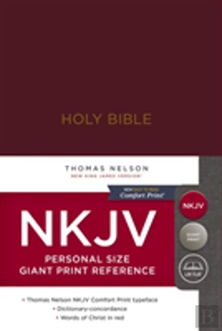 Bertrand.pt - Nkjv, Reference Bible, Personal Size Giant Print, Hardcover, Burgundy, Red Letter Edition, Comfort Print