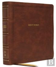 Nkjv, Reference Bible, Wide Margin Large Print, Leathersoft, Brown, Red Letter, Comfort Print