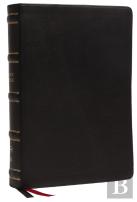 Nkjv, Single-Column Wide-Margin Reference Bible, Genuine Leather, Black, Red Letter, Comfort Print