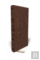Nkjv, Single-Column Wide-Margin Reference Bible, Leathersoft, Brown, Red Letter, Thumb Indexed, Comfort Print