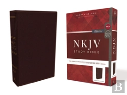 Bertrand.pt - Nkjv Study Bible, Premium Bonded Leather, Burgundy, Red Letter Edition, Comfort Print