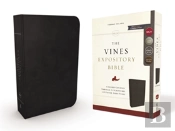 Nkjv, The Vines Expository Bible, Genuine Leather, Black